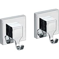 WENKO Vacuum-Loc® percha mural Quadro- Plástico (ABS)- 6 x 7 x 5 cm- Brillante